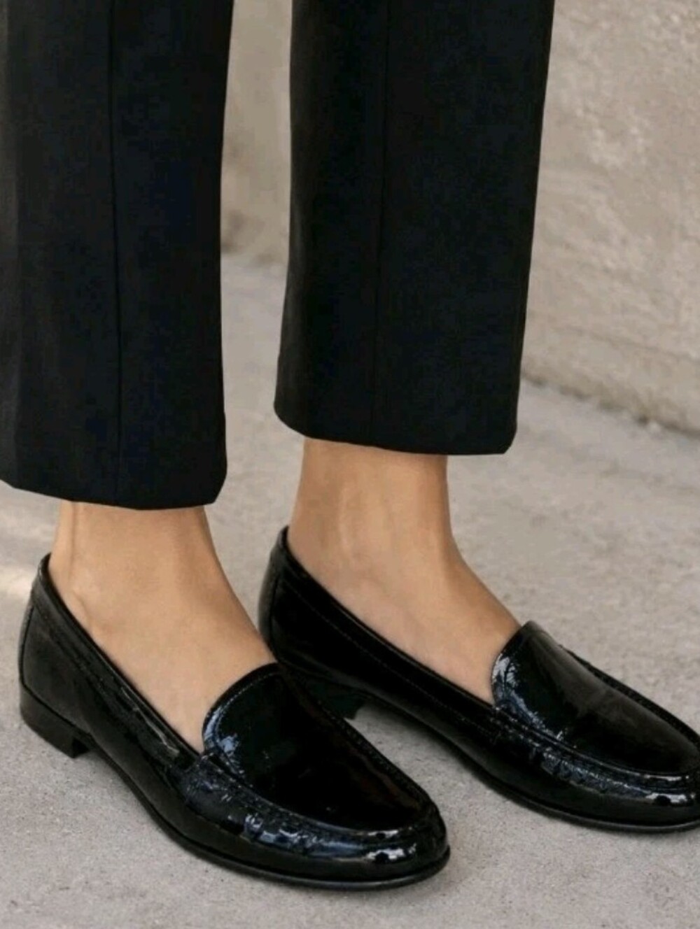 Vintage Gravati Neiman Marcus Patent Leather Loafers Flats Italy Women's Sz 8